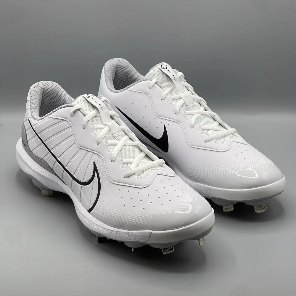 Nike Alpha Huarache Men's 14 Baseball‎ Cleats White Varsity 4 Low DJ6516-100
